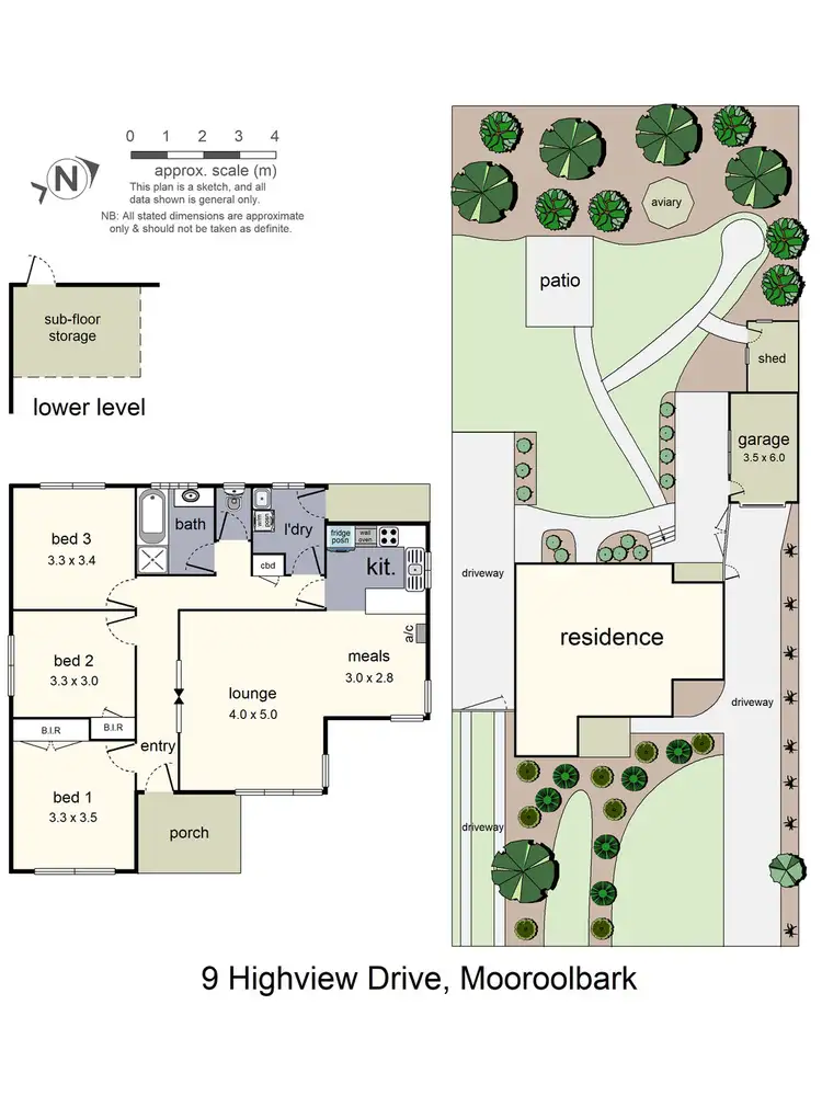 Floorplan of Homely house listing, 9 Highview Drive, Mooroolbark VIC 3138