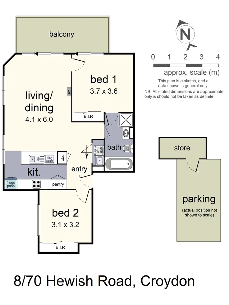 Floorplan of Homely apartment listing, 8/70 Hewish Road, Croydon VIC 3136