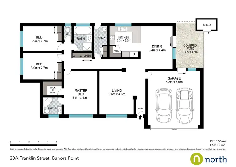 Floorplan of Homely semi-detached listing, 30A Franklin Street, Banora Point NSW 2486