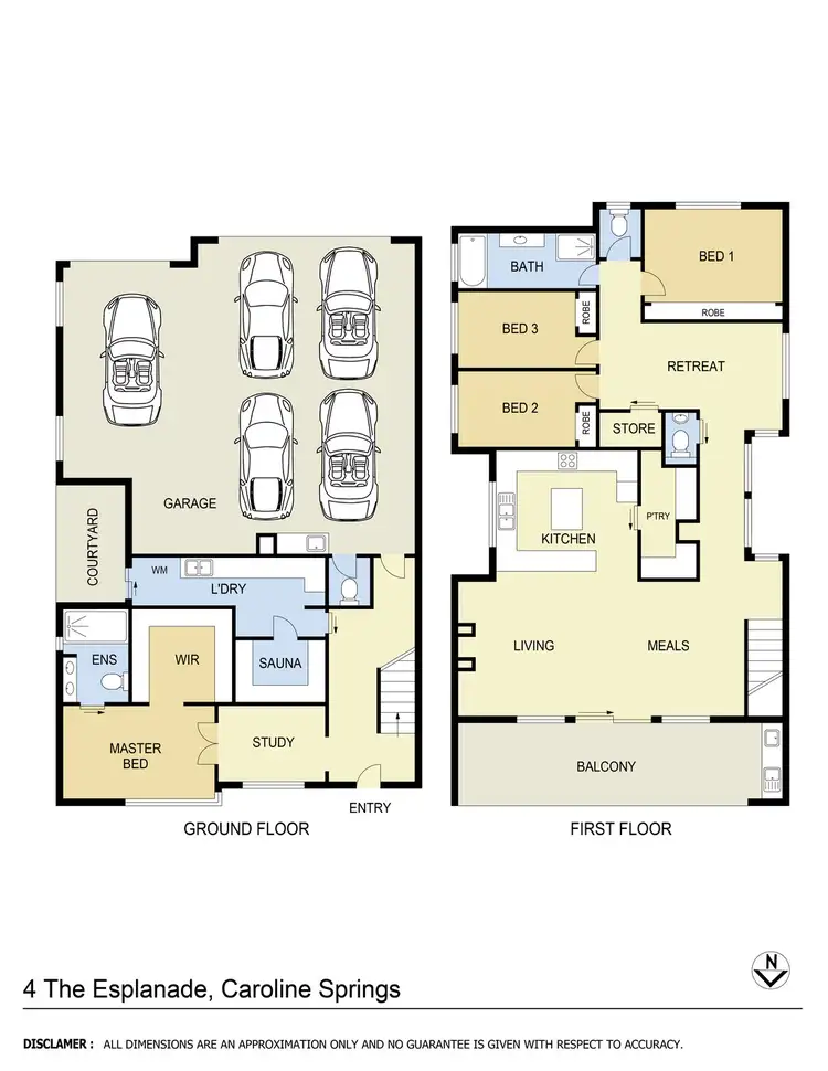 Floorplan of Homely house listing, 4 The Esplanade, Caroline Springs VIC 3023