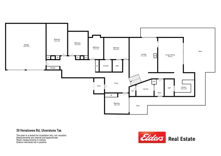 Floorplan of Homely house listing, 50 Henslowes Road, Ulverstone TAS 7315