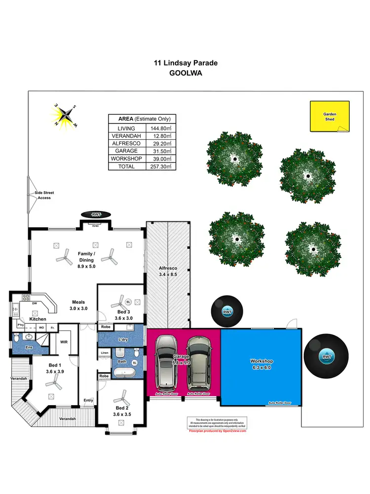 Floorplan of Homely house listing, 11 Lindsay Parade, Goolwa SA 5214