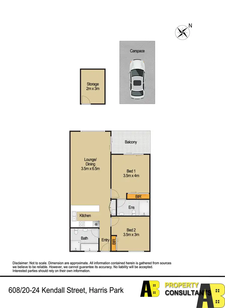 Floorplan of Homely apartment listing, 608/20-24 Kendall Street, Harris Park NSW 2150