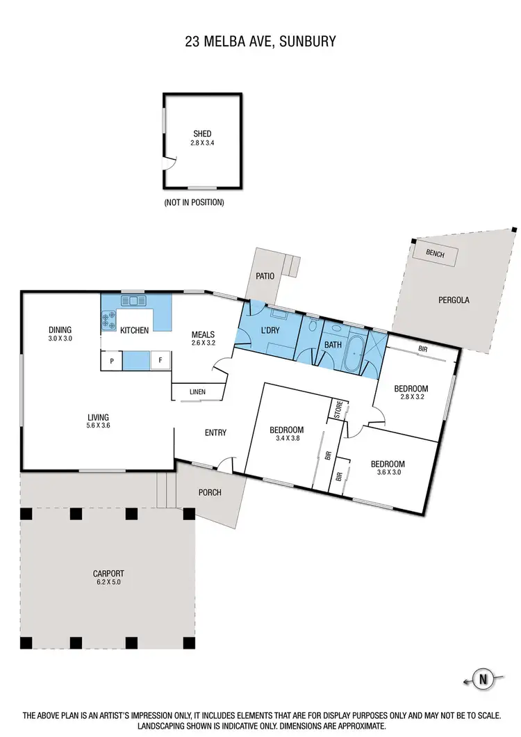 Floorplan of Homely house listing, 23 Melba Avenue, Sunbury VIC 3429