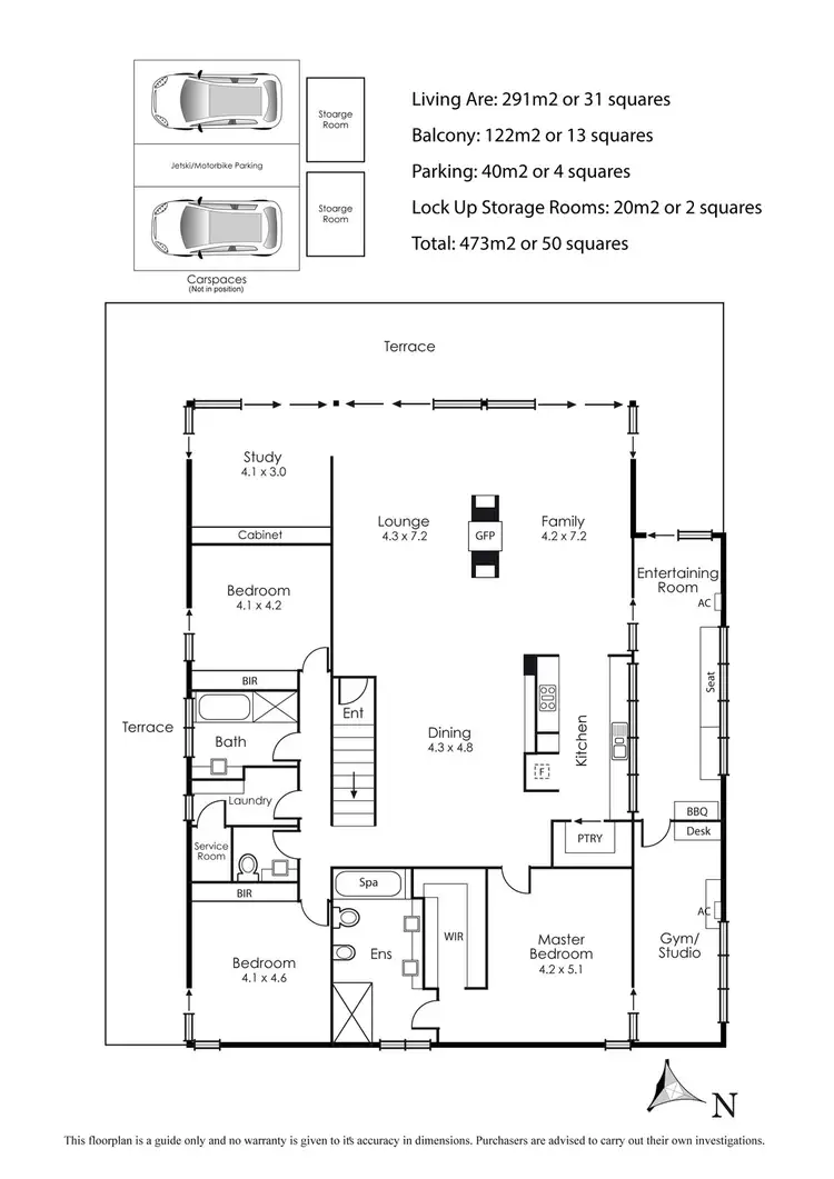 Floorplan of Homely apartment listing, 17 Nepean Highway, Seaford VIC 3198