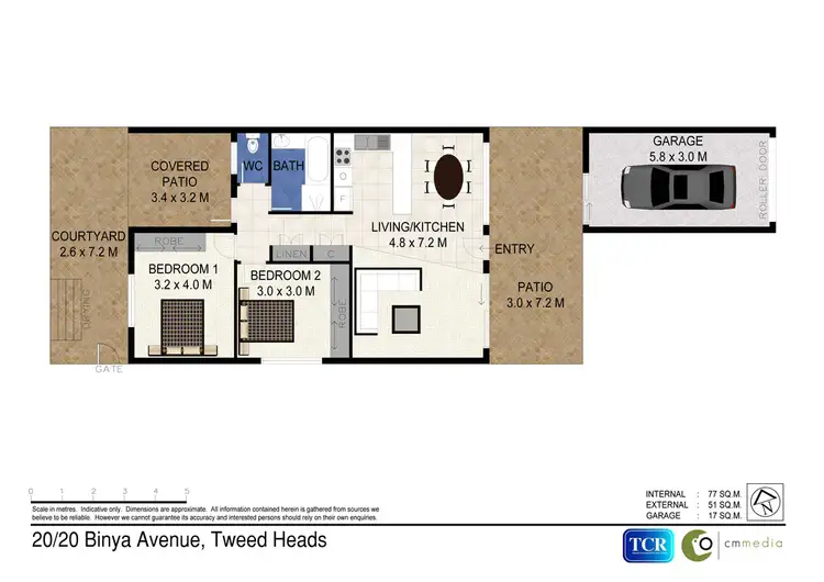 Floorplan of Homely villa listing, 20/20 Binya Avenue, Tweed Heads NSW 2485