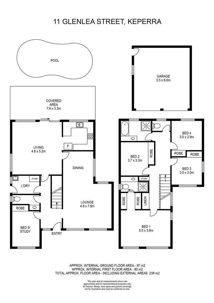 Floorplan of Homely house listing, 11 Glenlea Street, Keperra QLD 4054