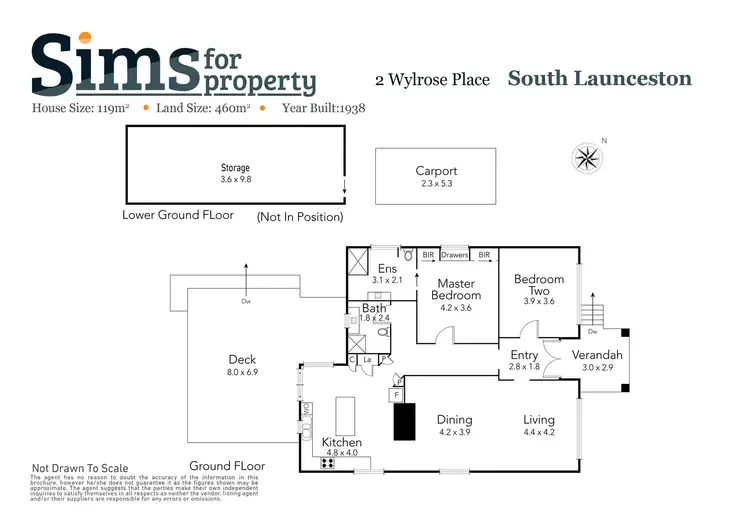 Floorplan of Homely house listing, 2 Wylrose Place, South Launceston TAS 7249