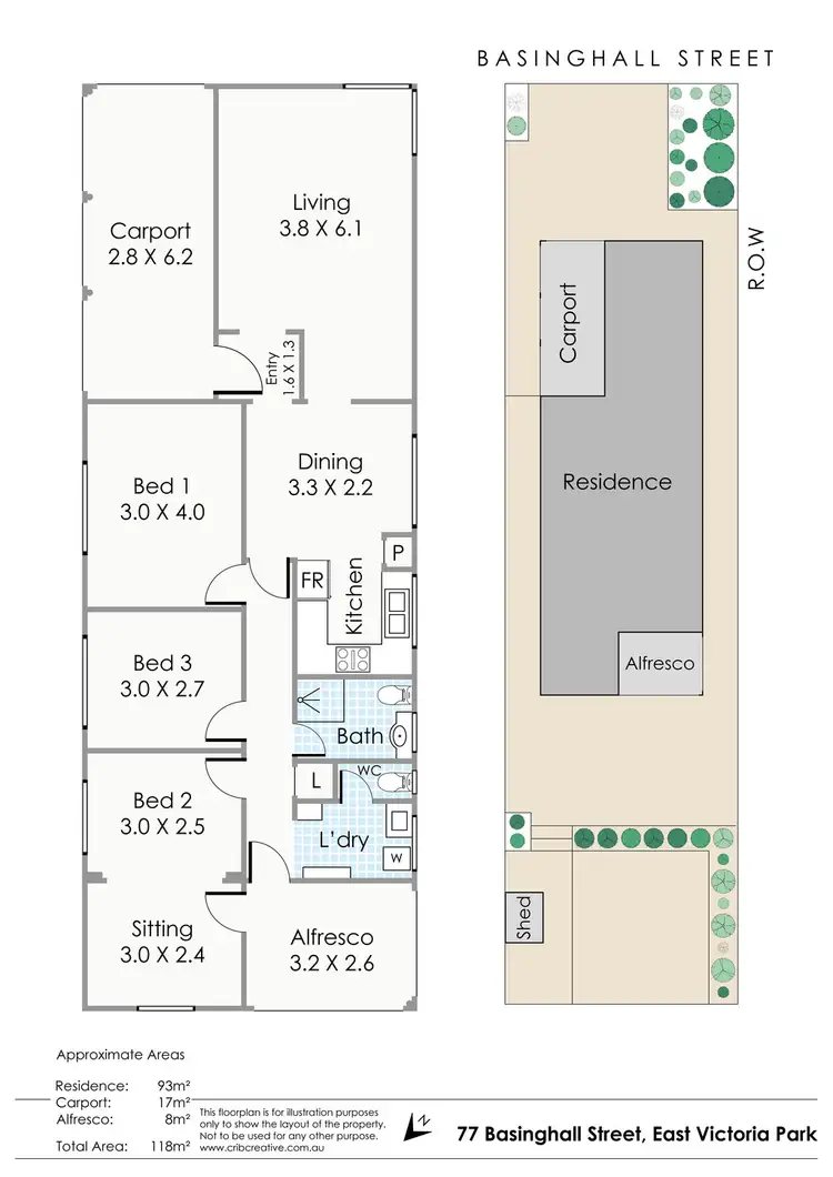 Floorplan of Homely house listing, 77 Basinghall Street, East Victoria Park WA 6101