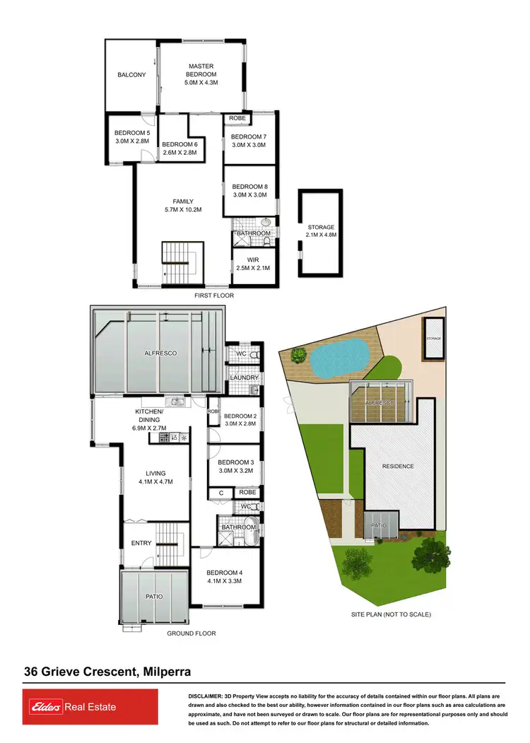 Floorplan of Homely house listing, 36 Grieve Crescent, Milperra NSW 2214