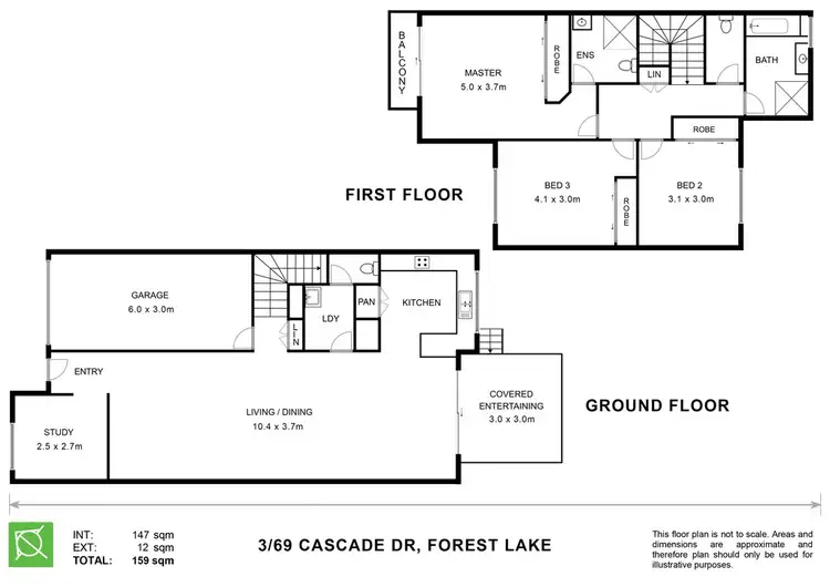 Floorplan of Homely house listing, 69 Cascade Drive, Forest Lake QLD 4078