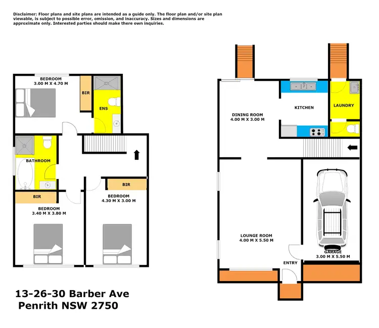 Floorplan of Homely townhouse listing, 13/26-30 Barber Avenue, Penrith NSW 2750
