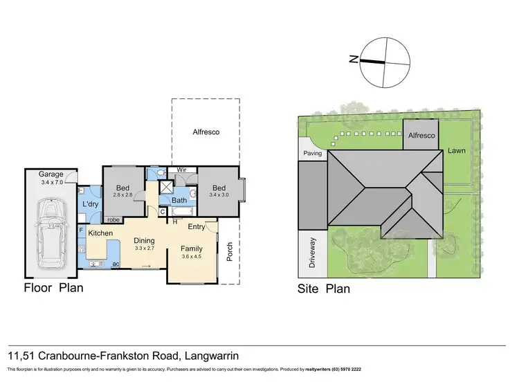 Floorplan of Homely unit listing, 11/51 Cranbourne Frankston Road, Langwarrin VIC 3910
