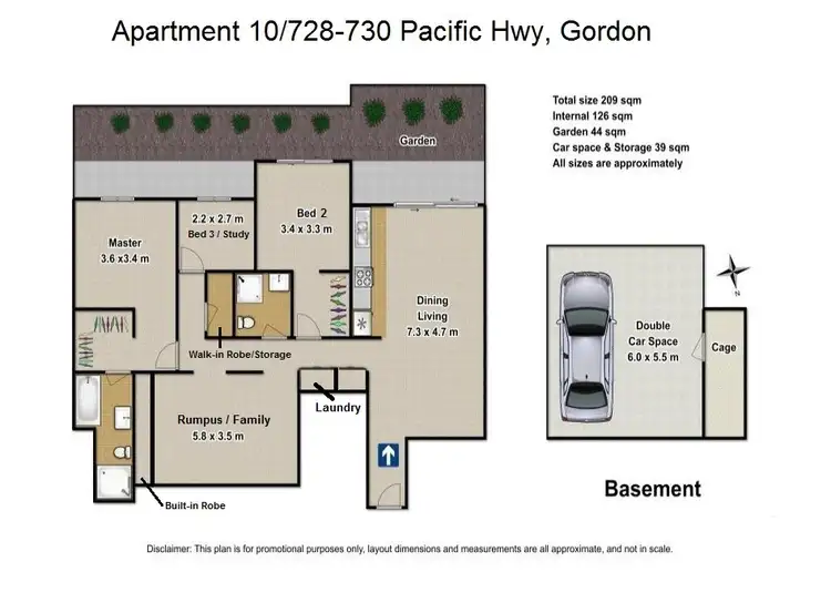 Floorplan of Homely apartment listing, 10/728-730 Pacific Highway, Gordon NSW 2072