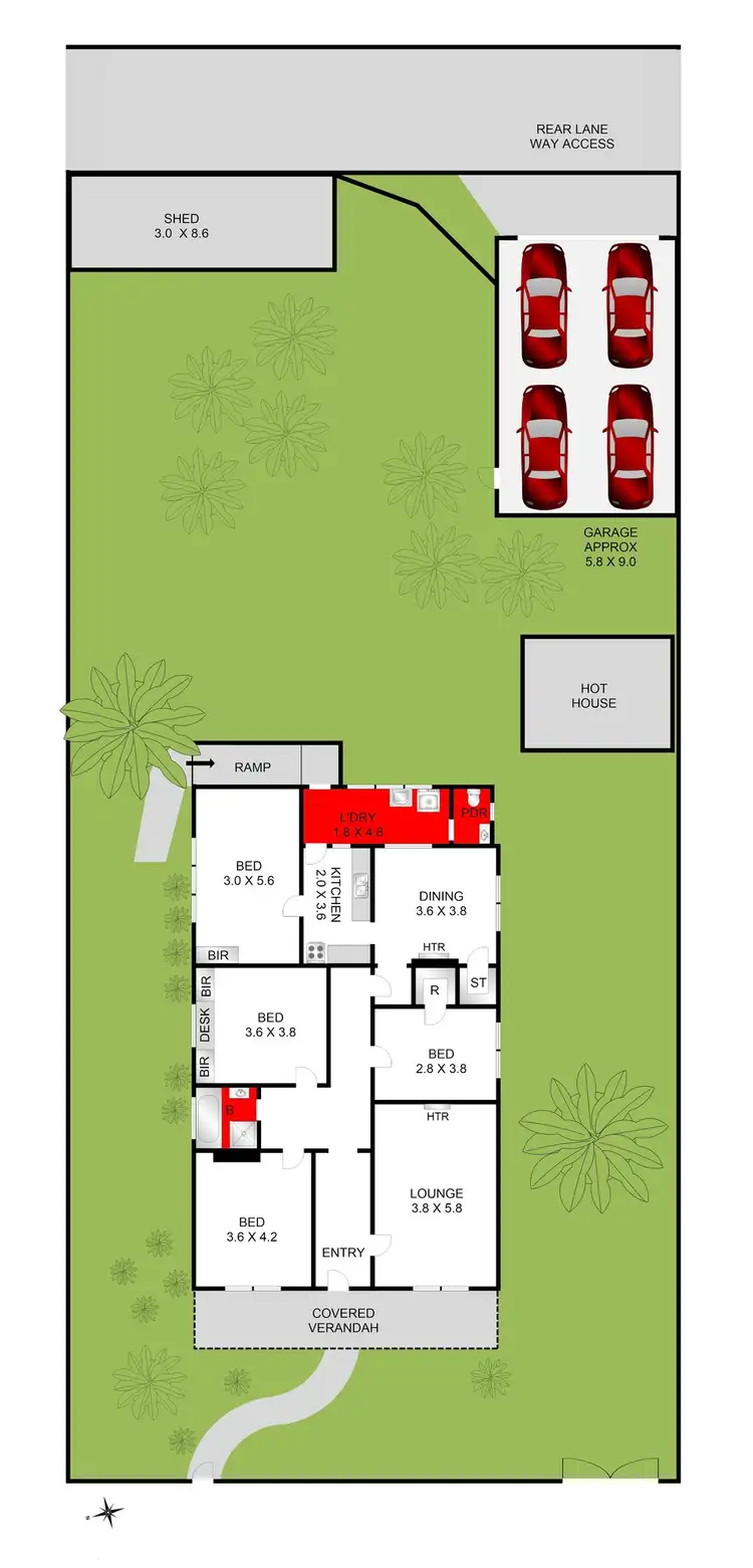 Floorplan of Homely house listing, 3 Connor Street, East Geelong VIC 3219