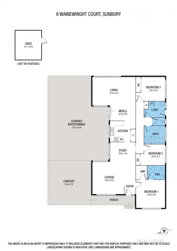 Floorplan of Homely house listing, 9 Wainewright Court, Sunbury VIC 3429