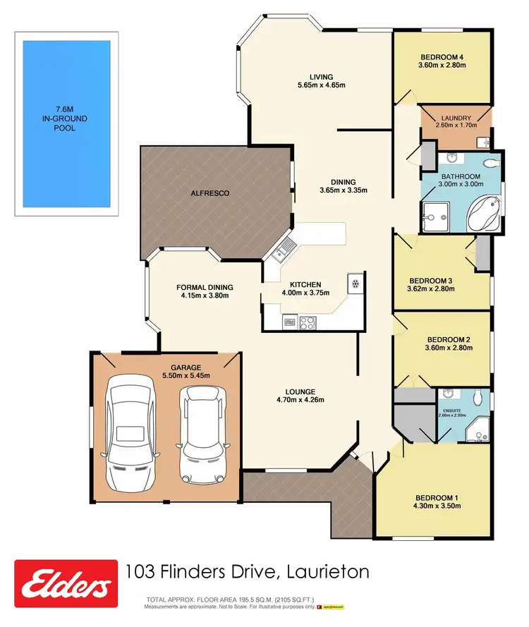 Floorplan of Homely house listing, 103 Flinders Drive, Laurieton NSW 2443