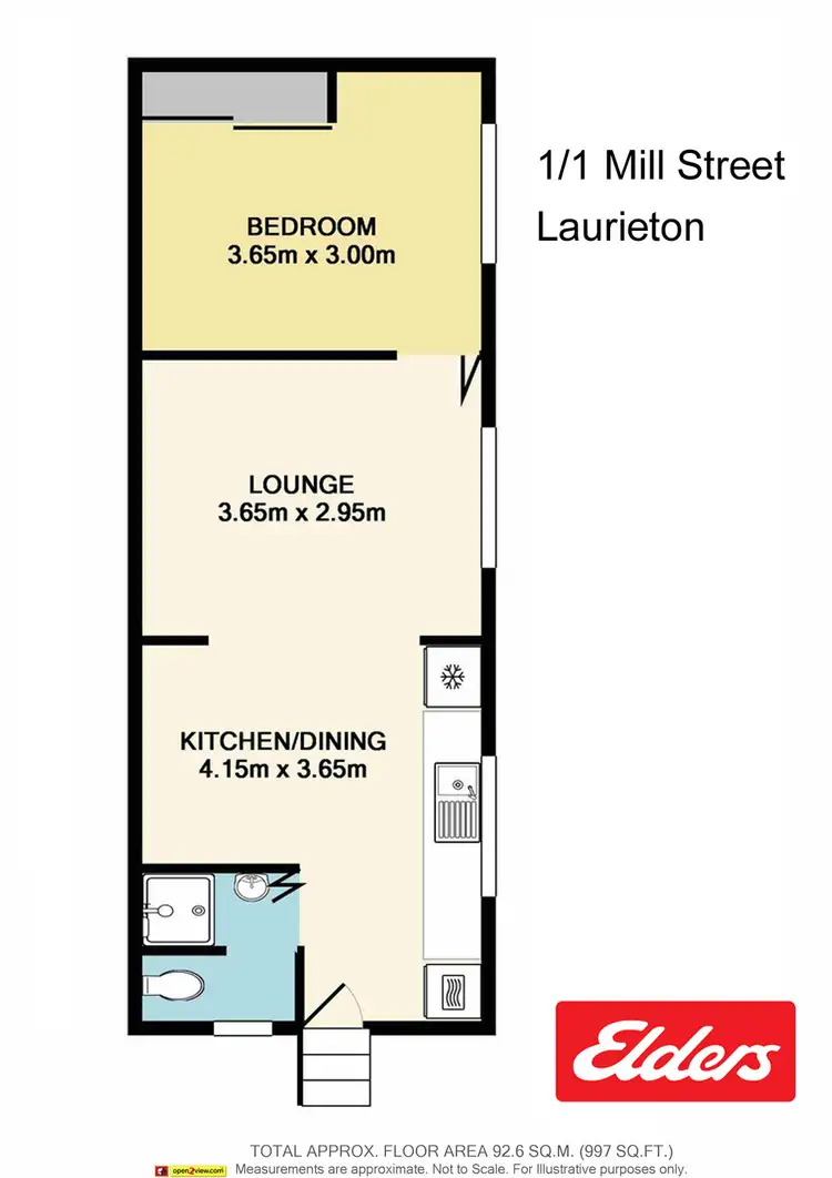 Floorplan of Homely unit listing, 1/1 Mill Street, Laurieton NSW 2443