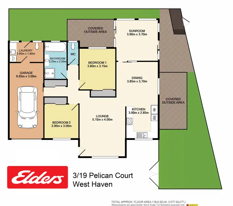 Floorplan of Homely villa listing, 3/19 Pelican Court, West Haven NSW 2443