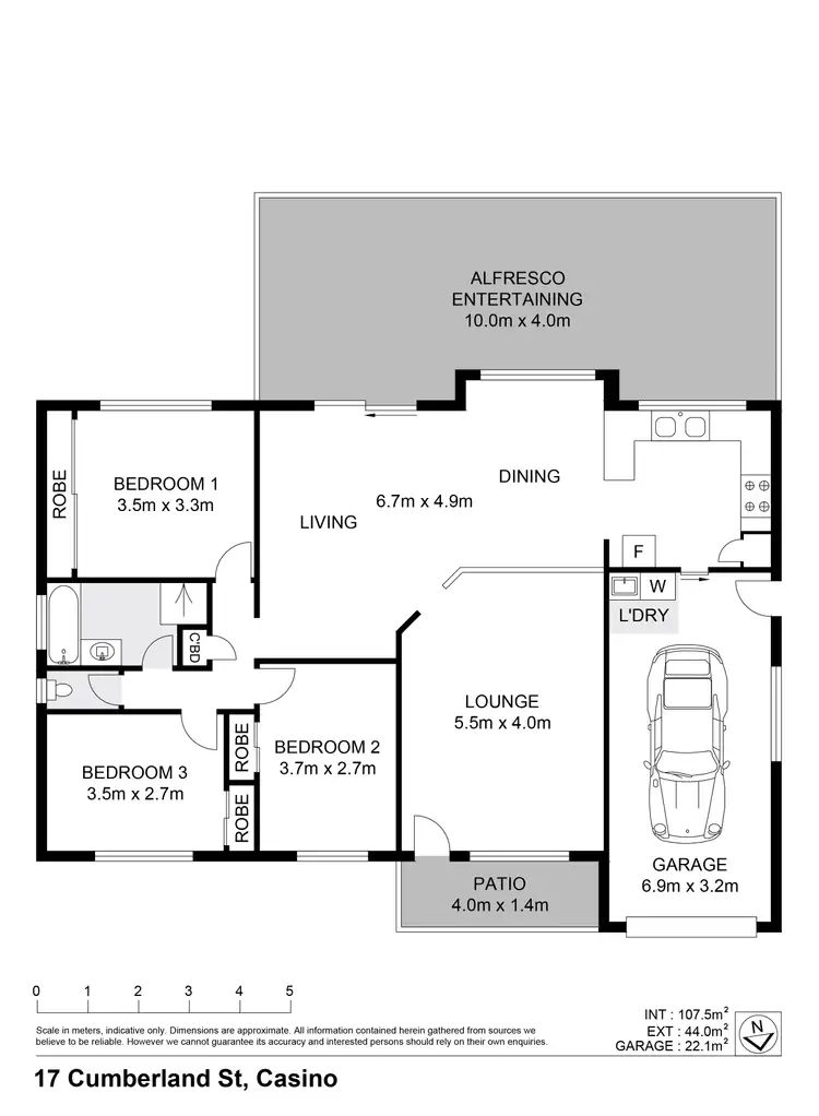 Floorplan of Homely house listing, 17 Cumberland Street, Casino NSW 2470