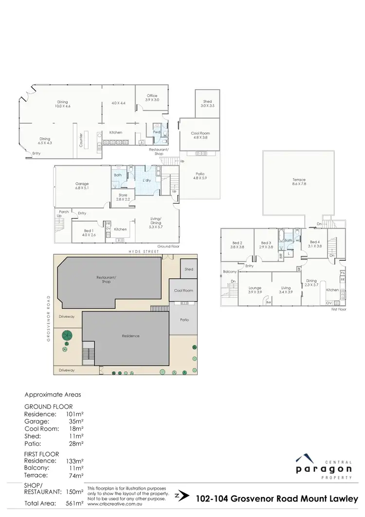 Floorplan of Homely house listing, 102-104 Grosvenor Road, Mount Lawley WA 6050