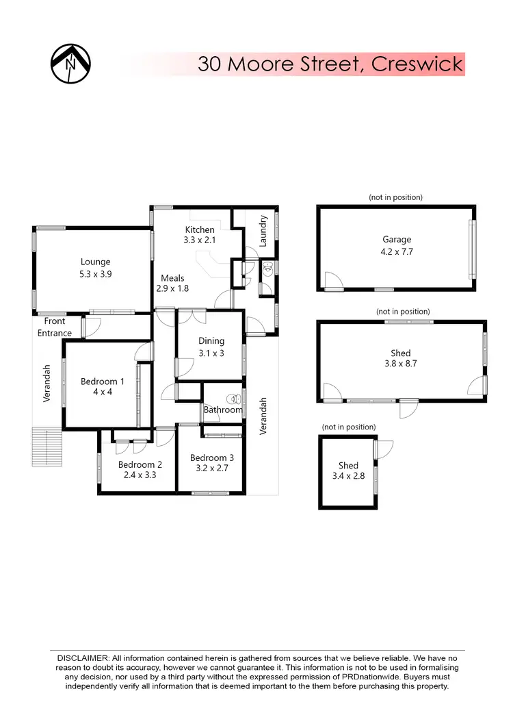 Floorplan of Homely house listing, 30 Moore Street, Creswick VIC 3363