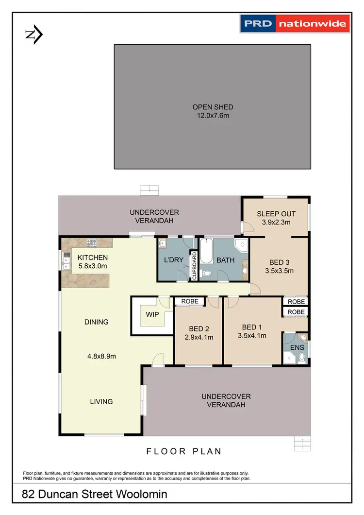 Floorplan of Homely house listing, 82 Duncan Street, Woolomin NSW 2340