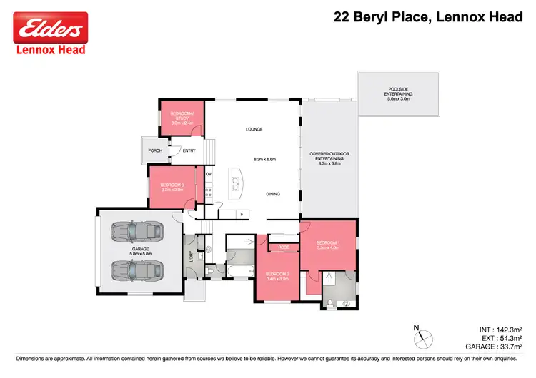 Floorplan of Homely house listing, 22 Beryl Place, Lennox Head NSW 2478