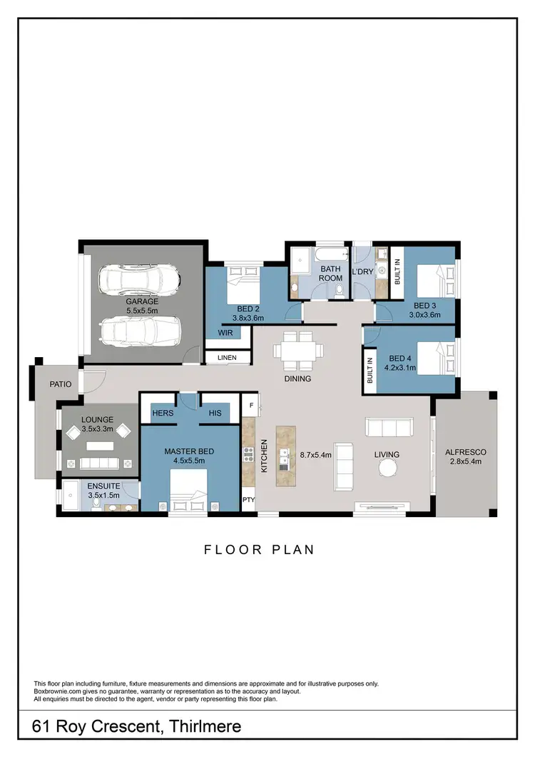 Floorplan of Homely house listing, 61 Roy Crescent, Thirlmere NSW 2572