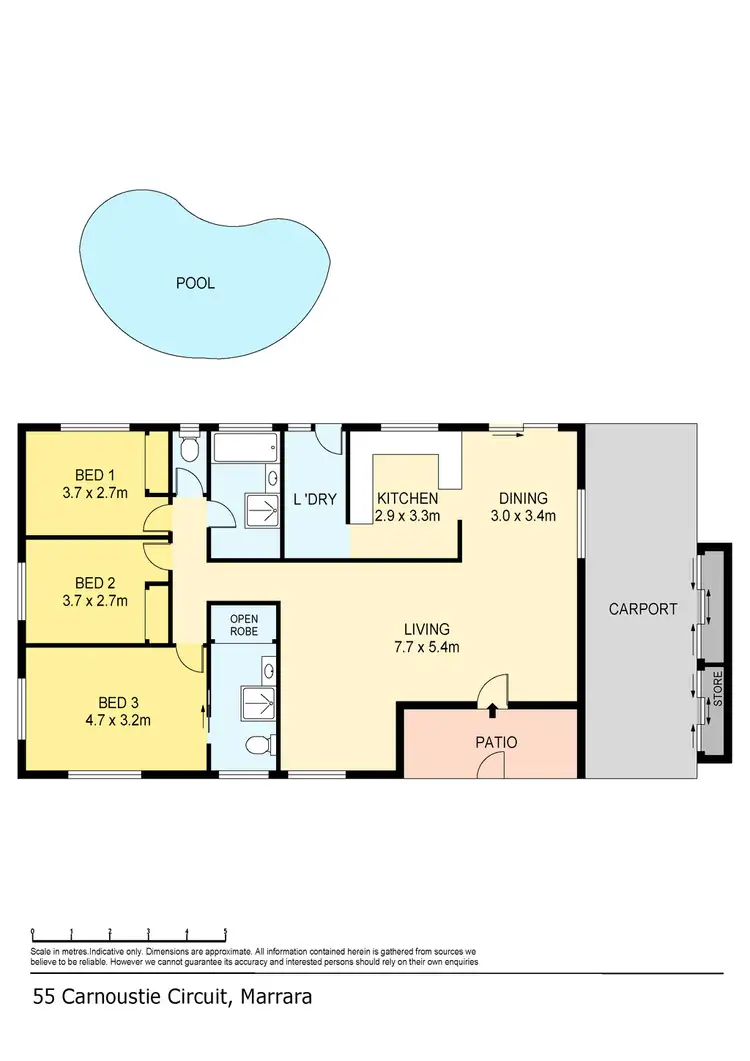 Floorplan of Homely house listing, 55 Carnoustie Circuit, Marrara NT 812