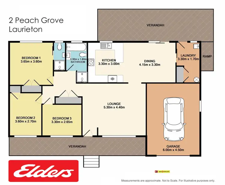 Floorplan of Homely house listing, 2 Peach Grove, Laurieton NSW 2443