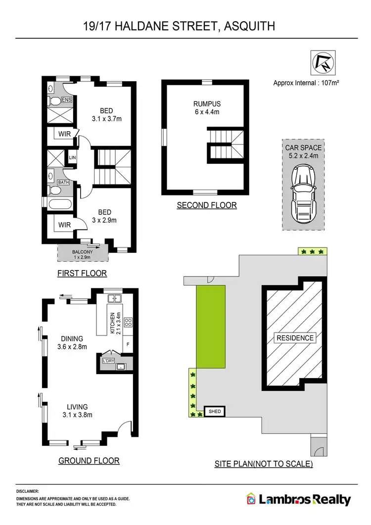 Floorplan of Homely townhouse listing, 19/17 Haldane Street, Asquith NSW 2077
