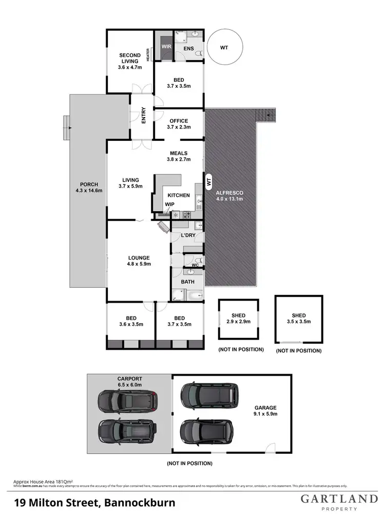 Floorplan of Homely house listing, 19 Milton Street, Bannockburn VIC 3331