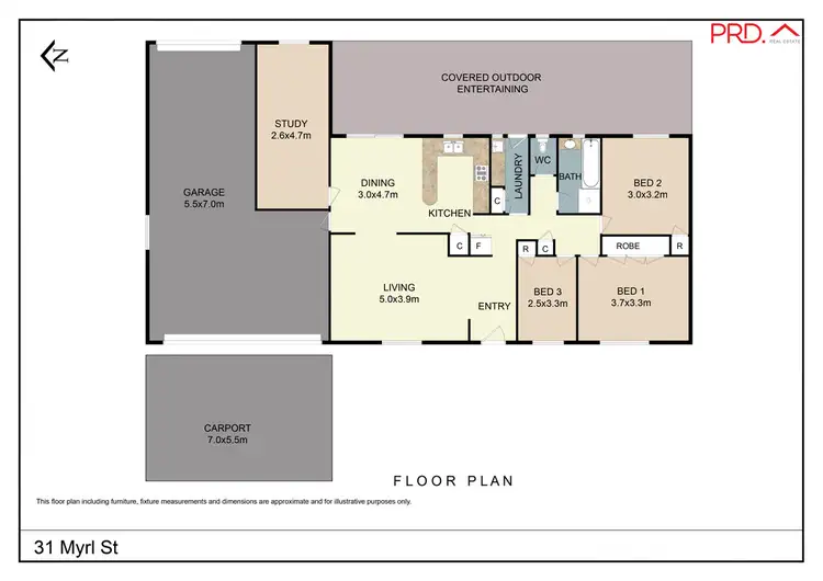 Floorplan of Homely house listing, 31 Myrl Street, Tamworth NSW 2340