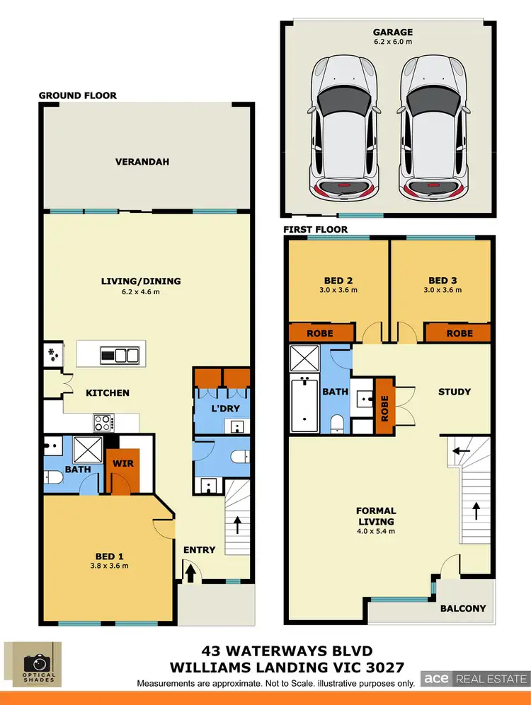 Floorplan of Homely house listing, 43 Waterways Blvd, Williams Landing VIC 3027