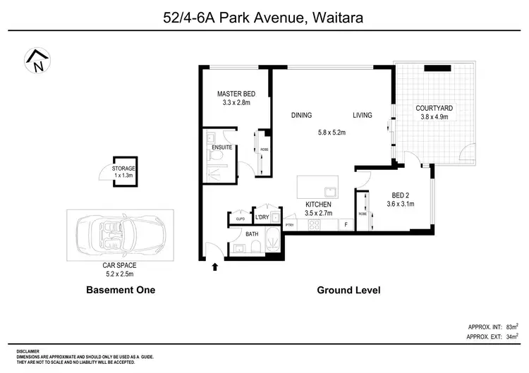 Floorplan of Homely apartment listing, 52/4-6A Park Avenue, Waitara NSW 2077