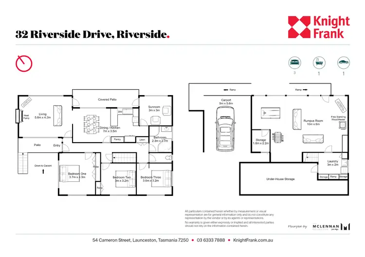 Floorplan of Homely house listing, 32 Riverside Drive, Riverside TAS 7250