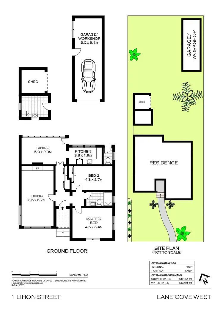 Floorplan of Homely house listing, 1 Lihon St, Lane Cove NSW 2066