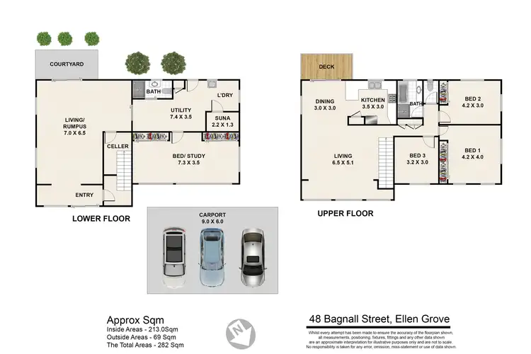 Floorplan of Homely rural property listing, 48 Bagnall Street, Ellen Grove QLD 4078