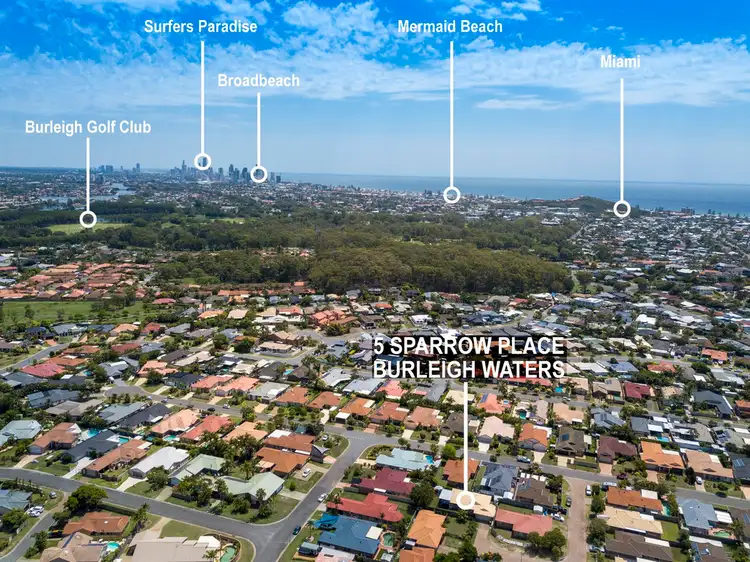 Floorplan of Homely house listing, 5 Sparrow Place, Burleigh Waters QLD 4220