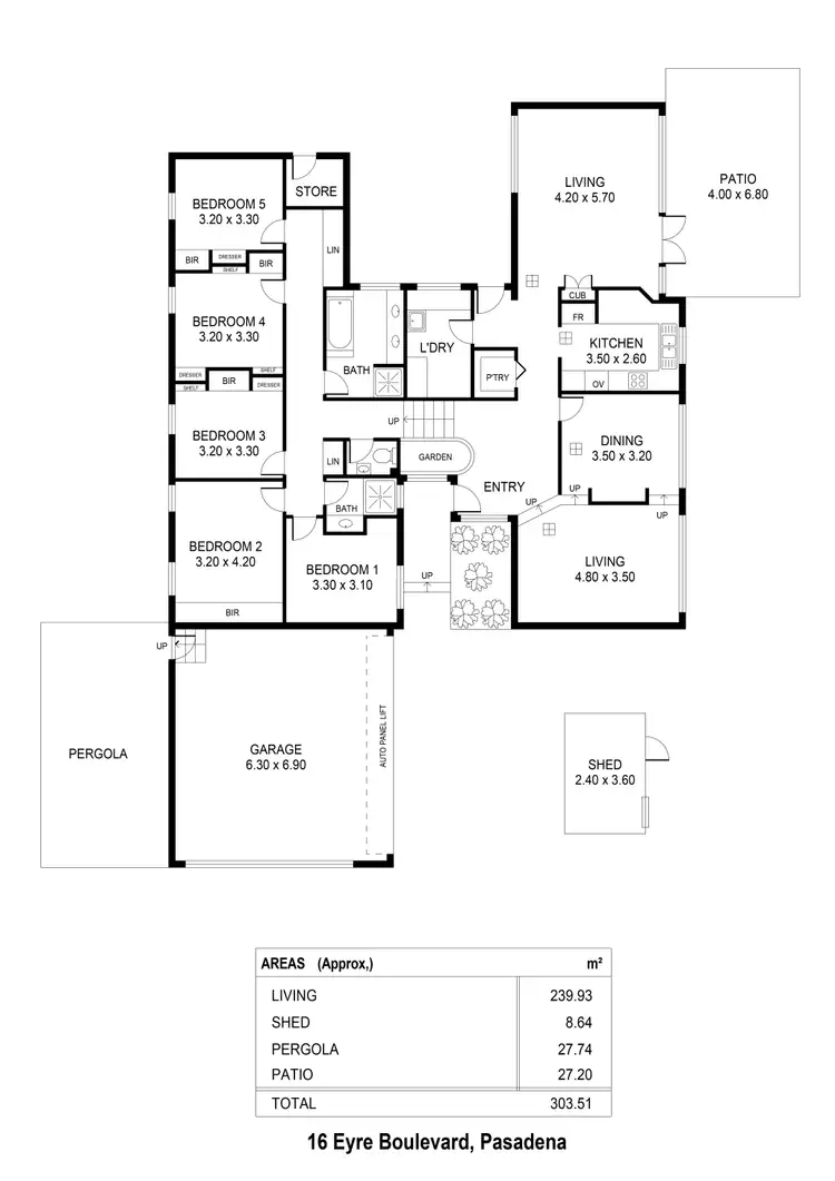 Floorplan of Homely house listing, 16 Eyre Boulevard, Pasadena SA 5042