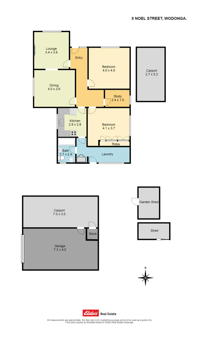 Floorplan of Homely house listing, 8 Noel Street, Wodonga VIC 3690