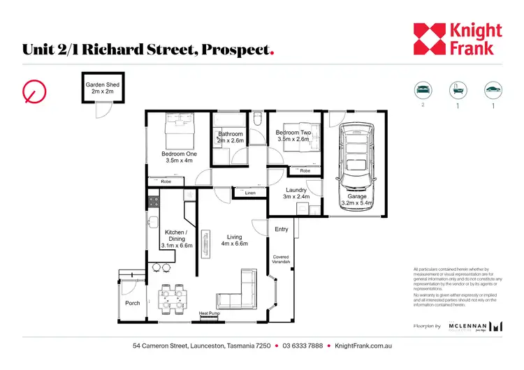 Floorplan of Homely house listing, 2/1 Richard Street, Prospect Vale TAS 7250
