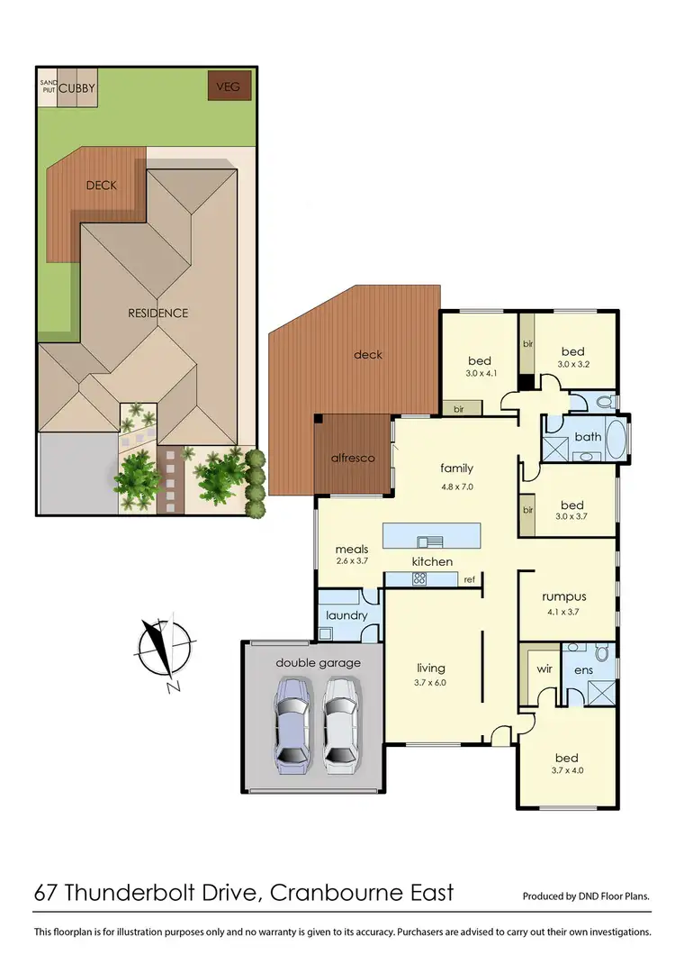 Floorplan of Homely house listing, 67 Thunderbolt Drive, Cranbourne East VIC 3977