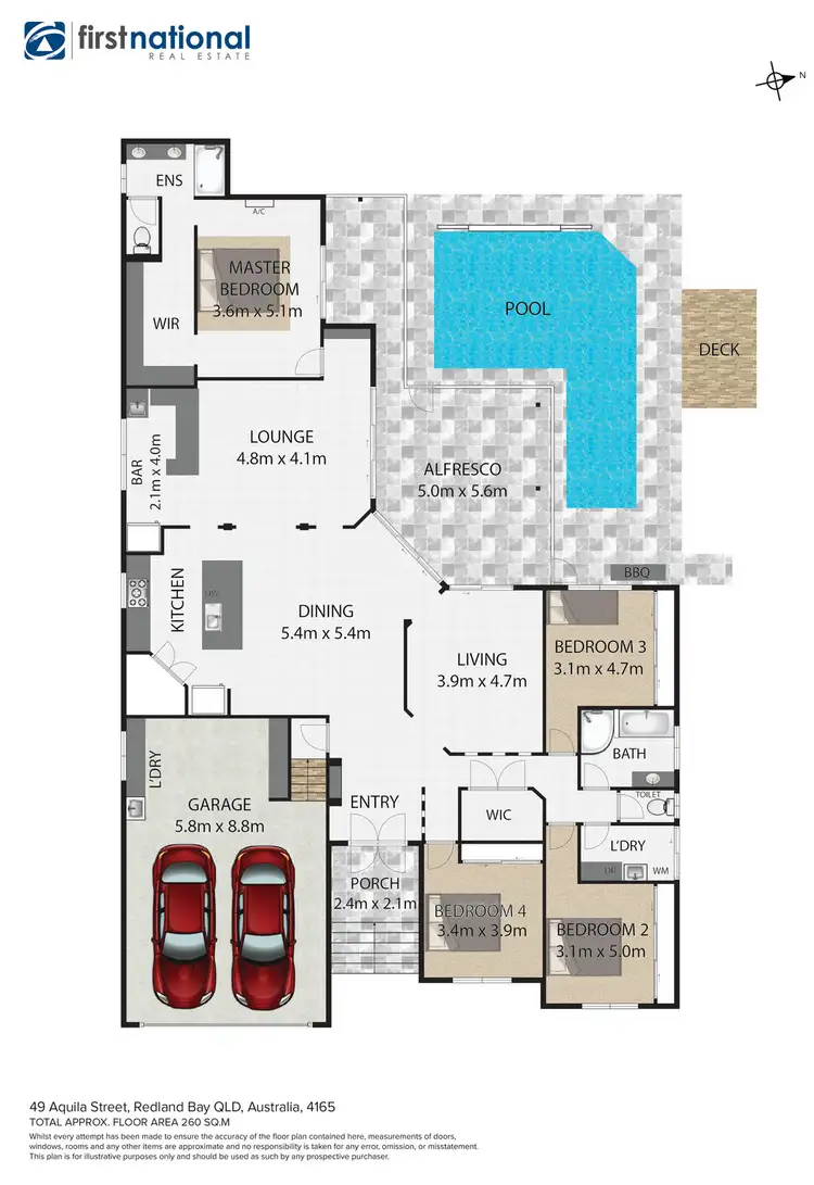 Floorplan of Homely house listing, 49 Aquila Street, Redland Bay QLD 4165