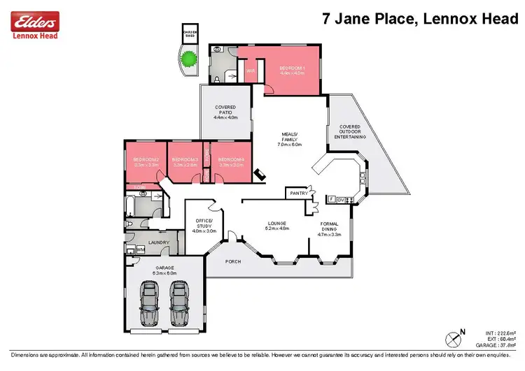 Floorplan of Homely house listing, 7 Jane Place, Lennox Head NSW 2478