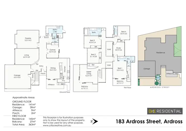 Floorplan of Homely house listing, 183 Ardross Street, Ardross WA 6153