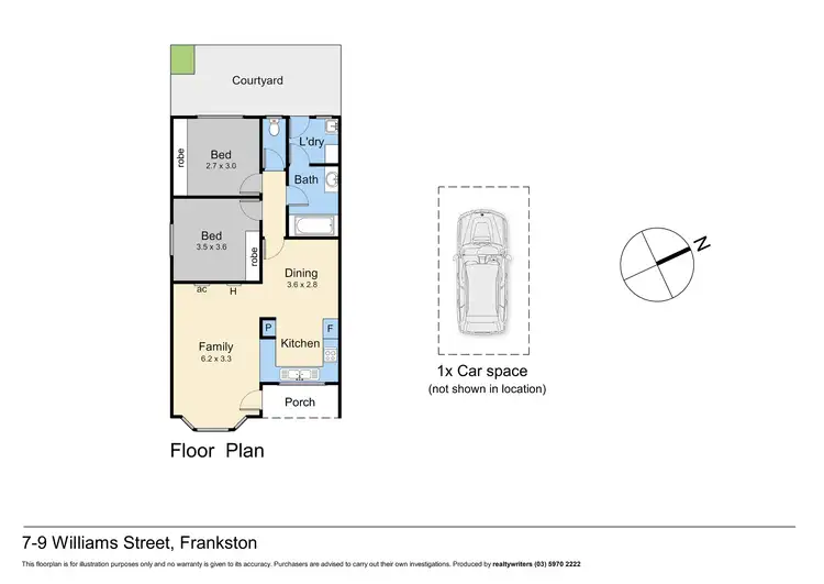 Floorplan of Homely unit listing, 7/9 Williams Street, Frankston VIC 3199