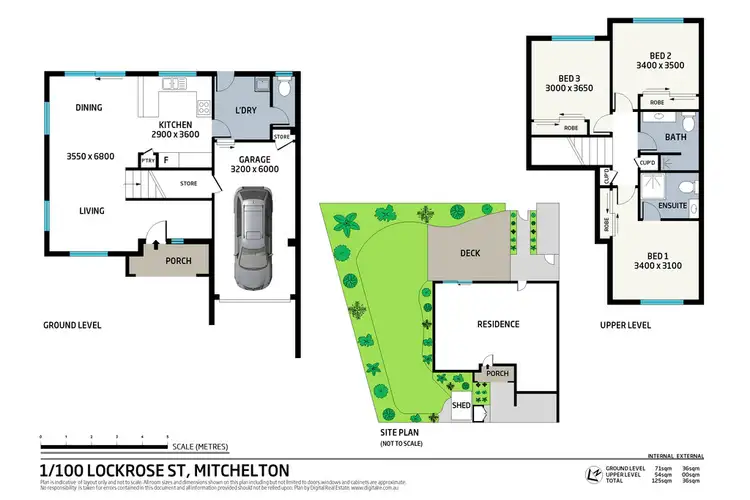 Floorplan of Homely unit listing, 1/100 Lockrose Street, Mitchelton QLD 4053