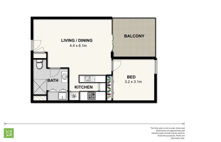Floorplan of Homely apartment listing, 2411/108 Albert Street, Brisbane City QLD 4000